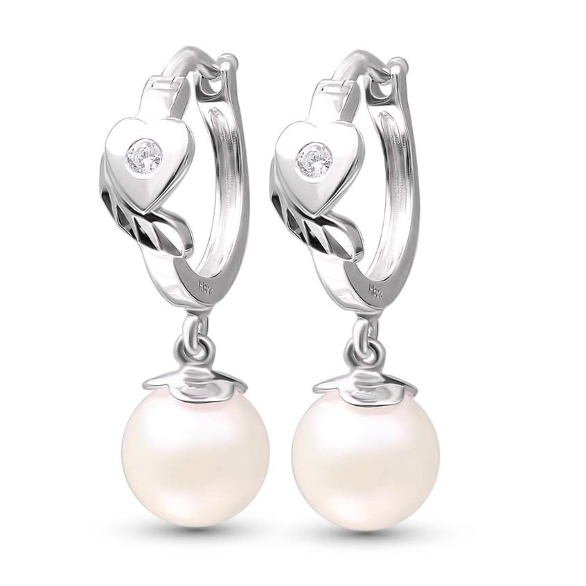 Bông ngọc trai tự nhiên bạc Ý  - BT06