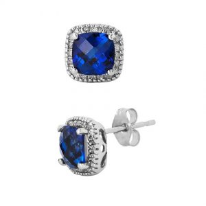 Bông tai nữ đá thạch anh - BT08