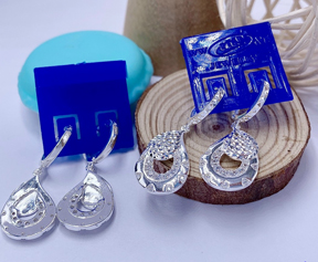 Bông tai bạc ý 950 - BT01