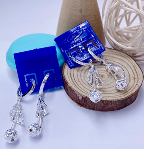 Bông tai bạc ý 950 - BT02