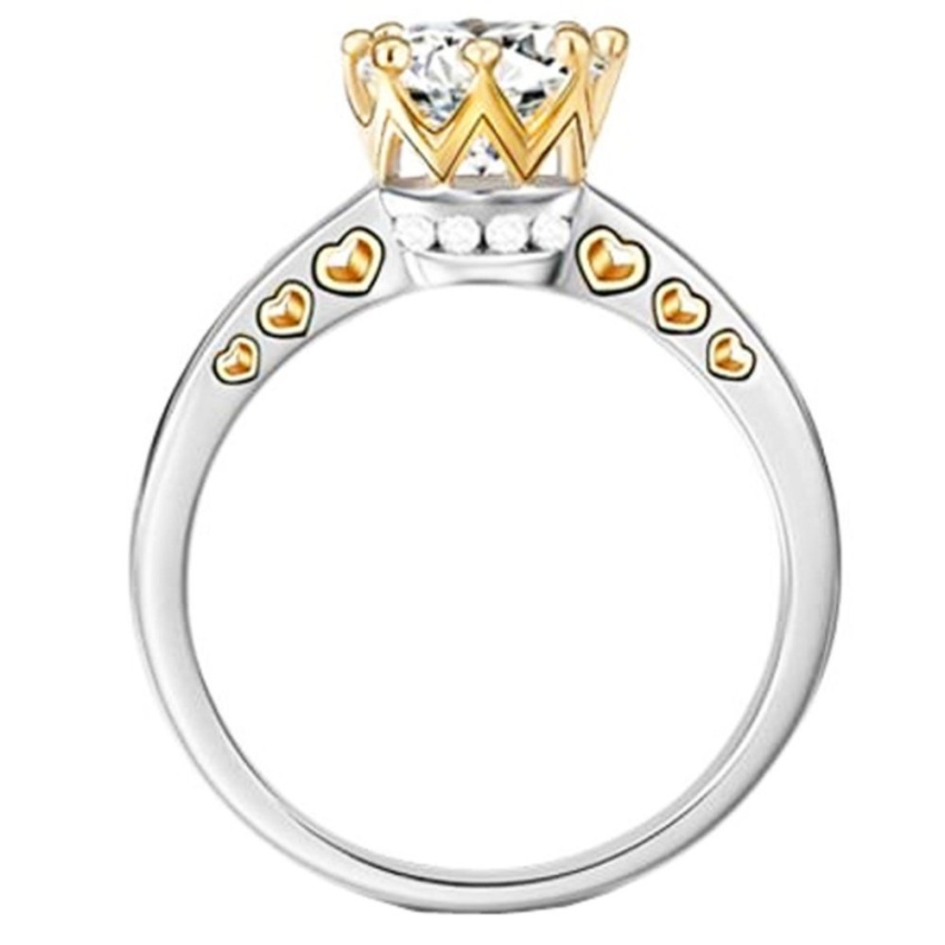 Nhẫn nữ đá kim cưng nhân tạo mạ vàng 14K - NNU02